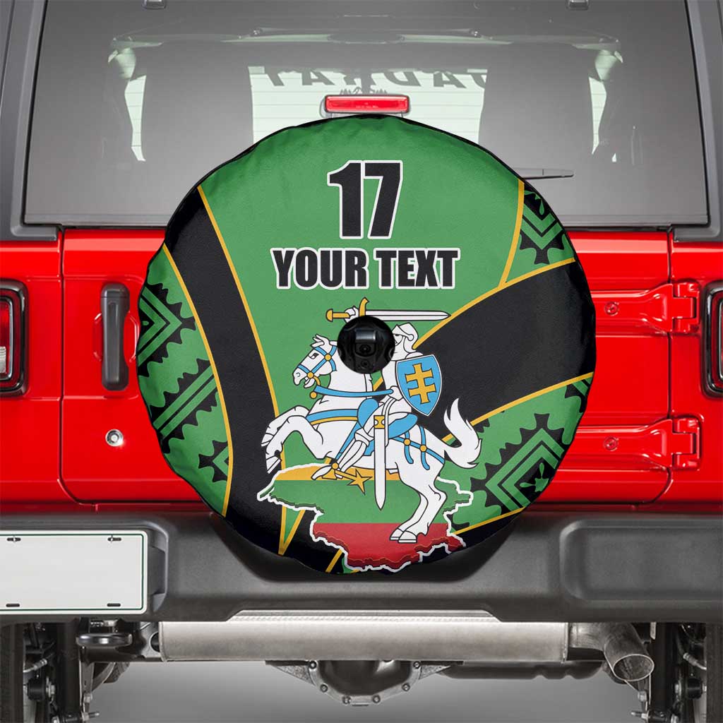 Republic of Lithuana Rugby Spare Tire Cover Sporty Style