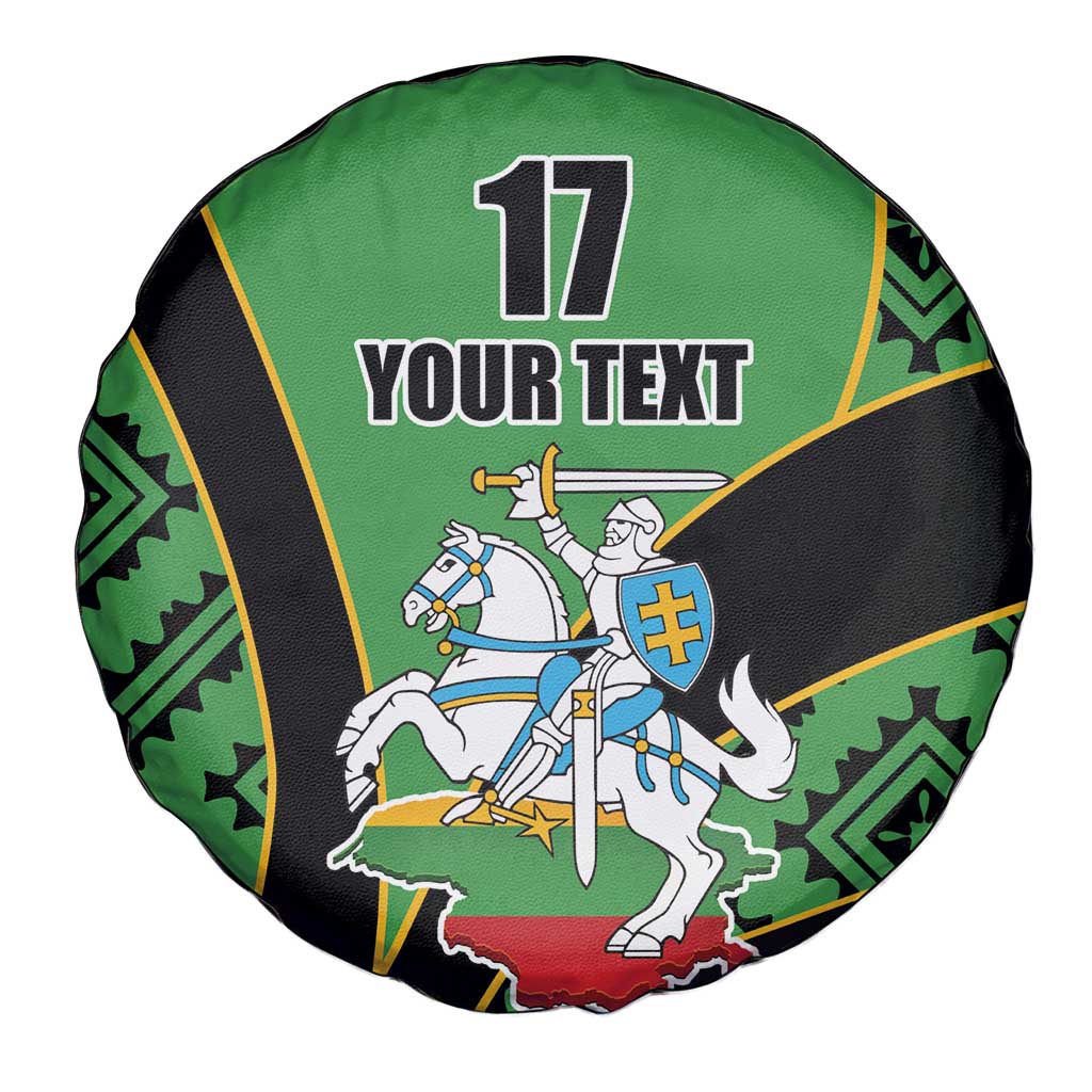 Republic of Lithuana Rugby Spare Tire Cover Sporty Style