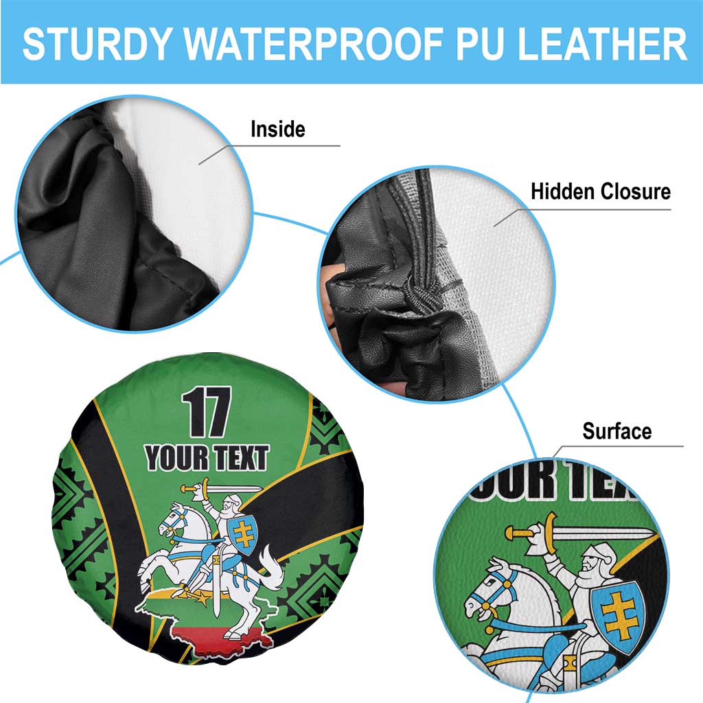Republic of Lithuana Rugby Spare Tire Cover Sporty Style