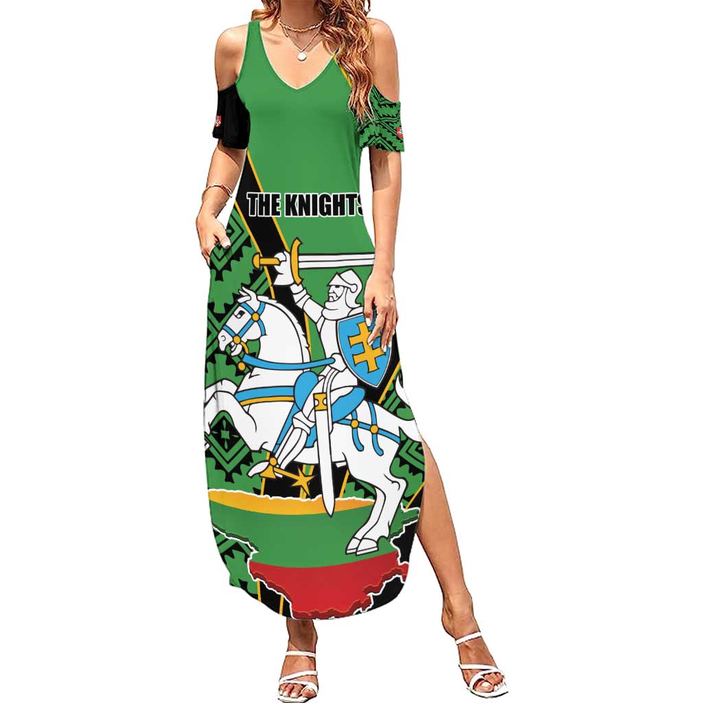 Republic of Lithuana Rugby Summer Maxi Dress Sporty Style