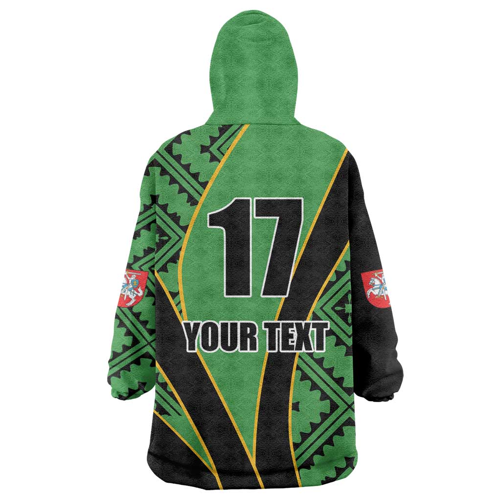 Republic of Lithuana Rugby Wearable Blanket Hoodie Sporty Style LT17 - Wonder Print Shop