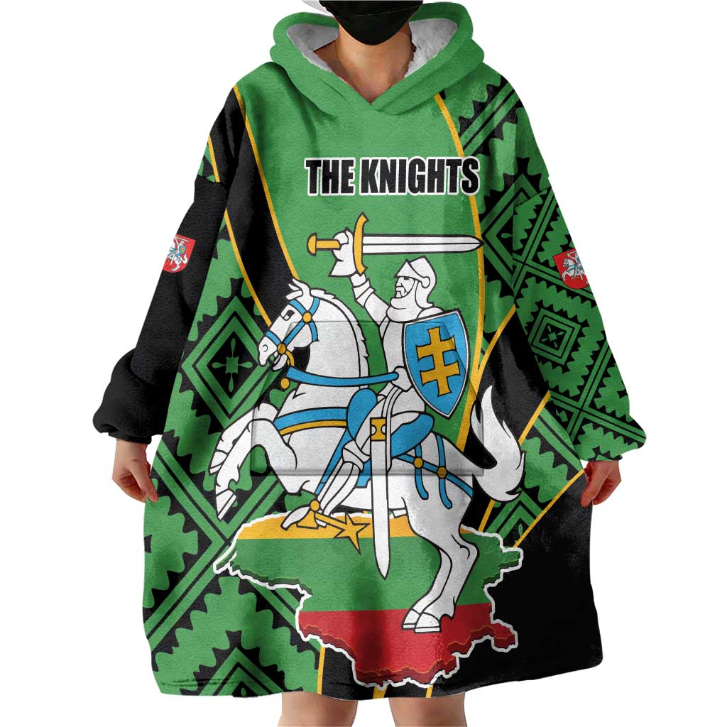 Republic of Lithuana Rugby Wearable Blanket Hoodie Sporty Style LT17 - Wonder Print Shop