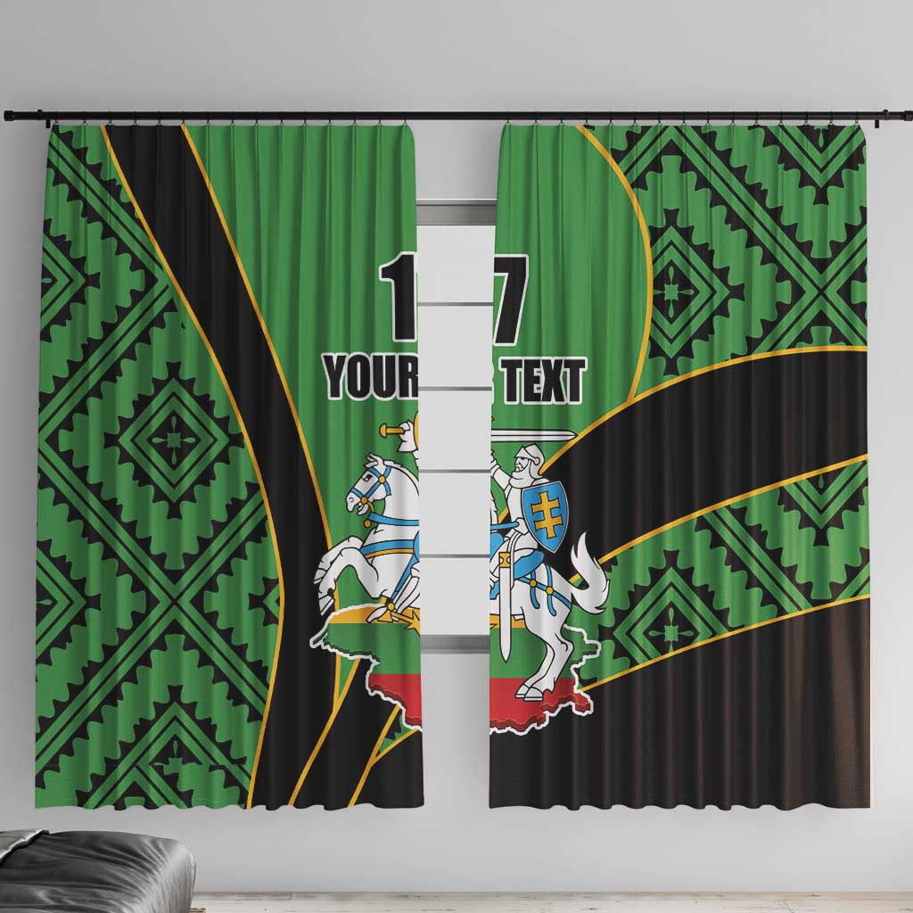 Republic of Lithuana Rugby Window Curtain Sporty Style LT17 - Wonder Print Shop