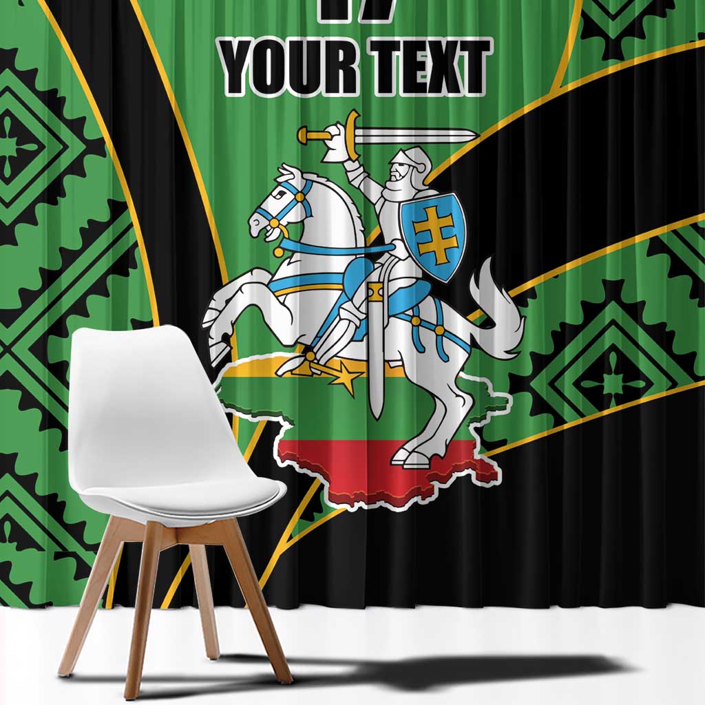 Republic of Lithuana Rugby Window Curtain Sporty Style LT17 - Wonder Print Shop