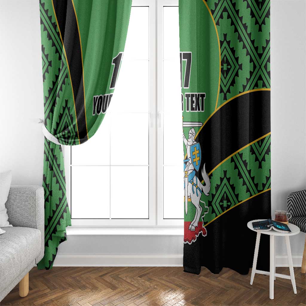 Republic of Lithuana Rugby Window Curtain Sporty Style LT17 - Wonder Print Shop