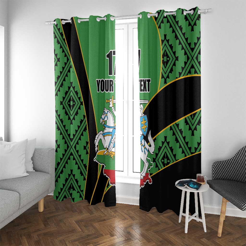 Republic of Lithuana Rugby Window Curtain Sporty Style LT17 - Wonder Print Shop