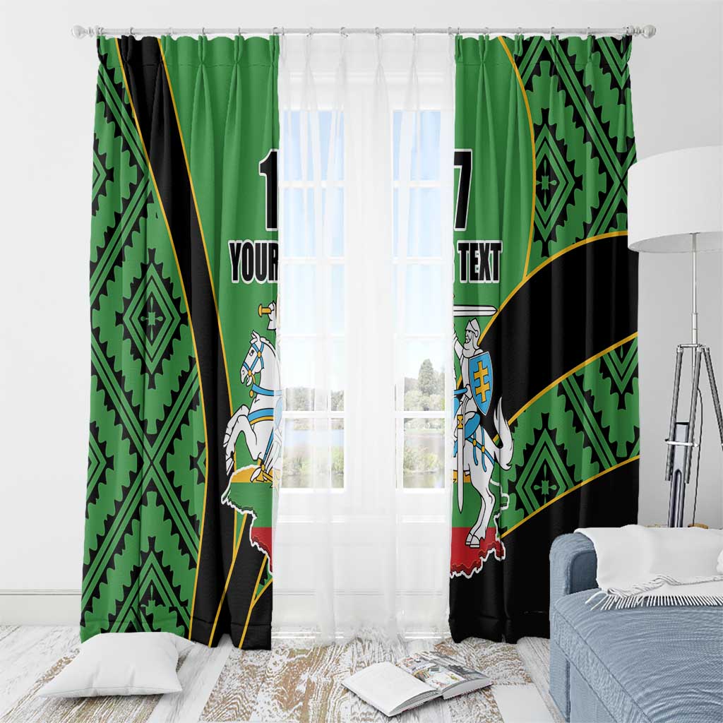 Republic of Lithuana Rugby Window Curtain Sporty Style LT17 - Wonder Print Shop