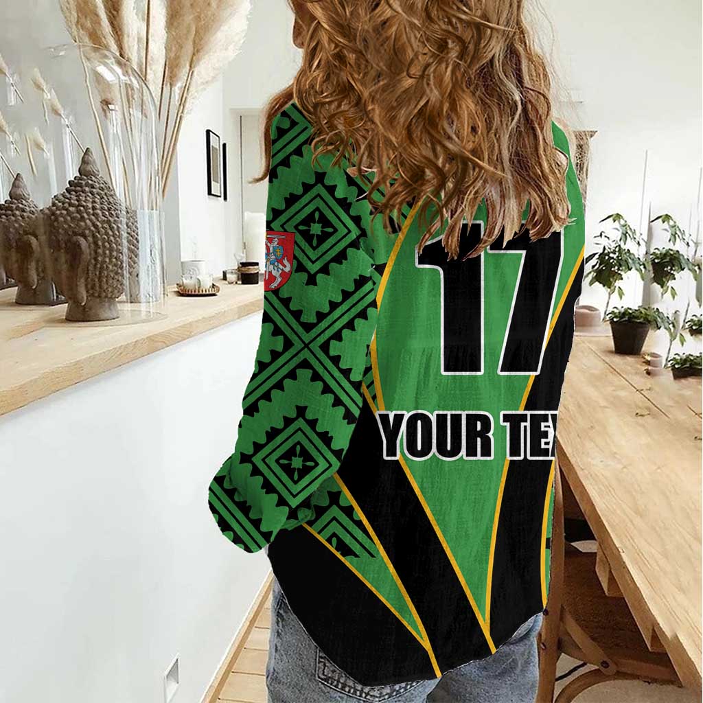 Republic of Lithuana Rugby Women Casual Shirt Sporty Style LT17 - Wonder Print Shop