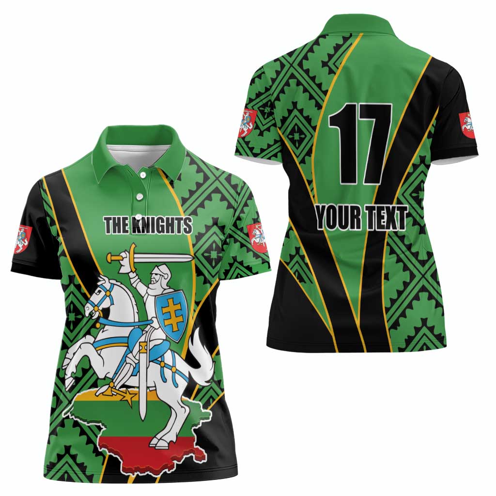 Republic of Lithuana Rugby Women Polo Shirt Sporty Style LT17 - Wonder Print Shop
