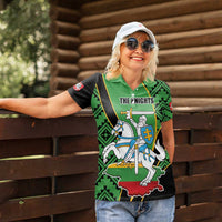 Republic of Lithuana Rugby Women Polo Shirt Sporty Style LT17 - Wonder Print Shop