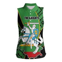 Republic of Lithuana Rugby Women Sleeveless Polo Shirt Sporty Style LT17 - Wonder Print Shop