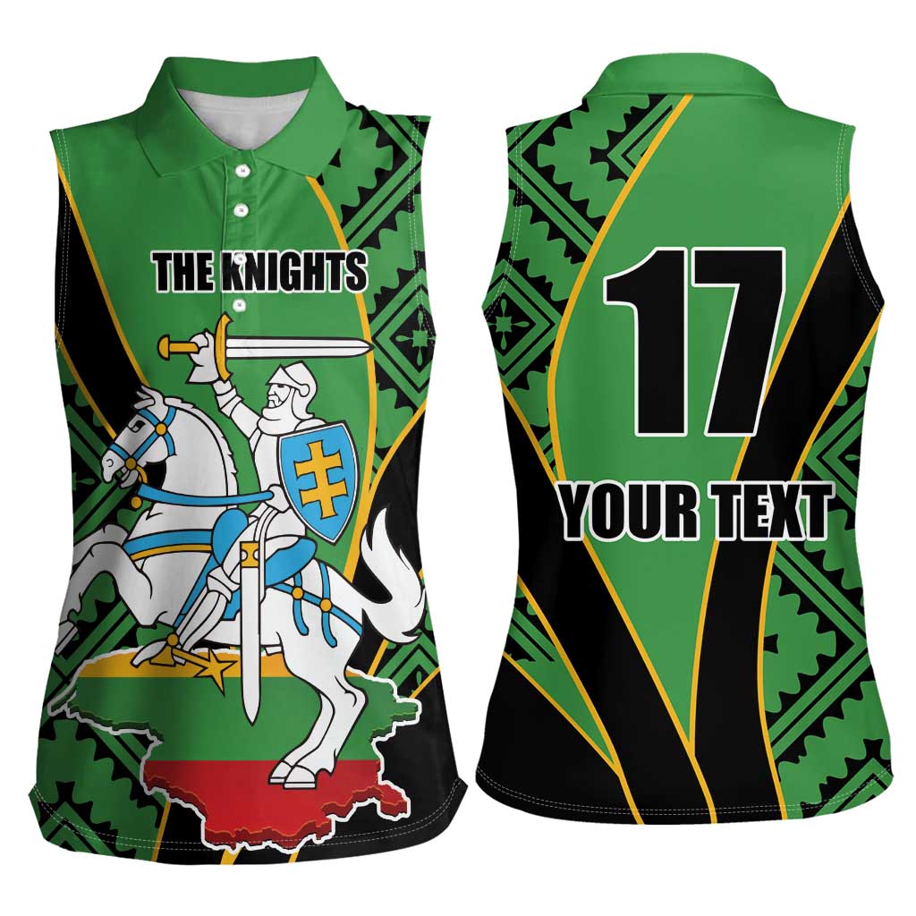 Republic of Lithuana Rugby Women Sleeveless Polo Shirt Sporty Style LT17 - Wonder Print Shop