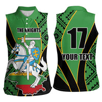 Republic of Lithuana Rugby Women Sleeveless Polo Shirt Sporty Style LT17 - Wonder Print Shop