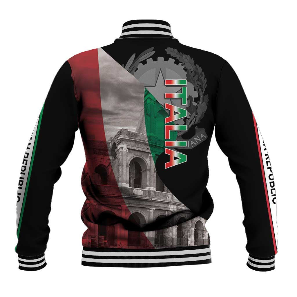 Italian Republic The Pantheon Baseball Jacket Emblema della Repubblica Italiana