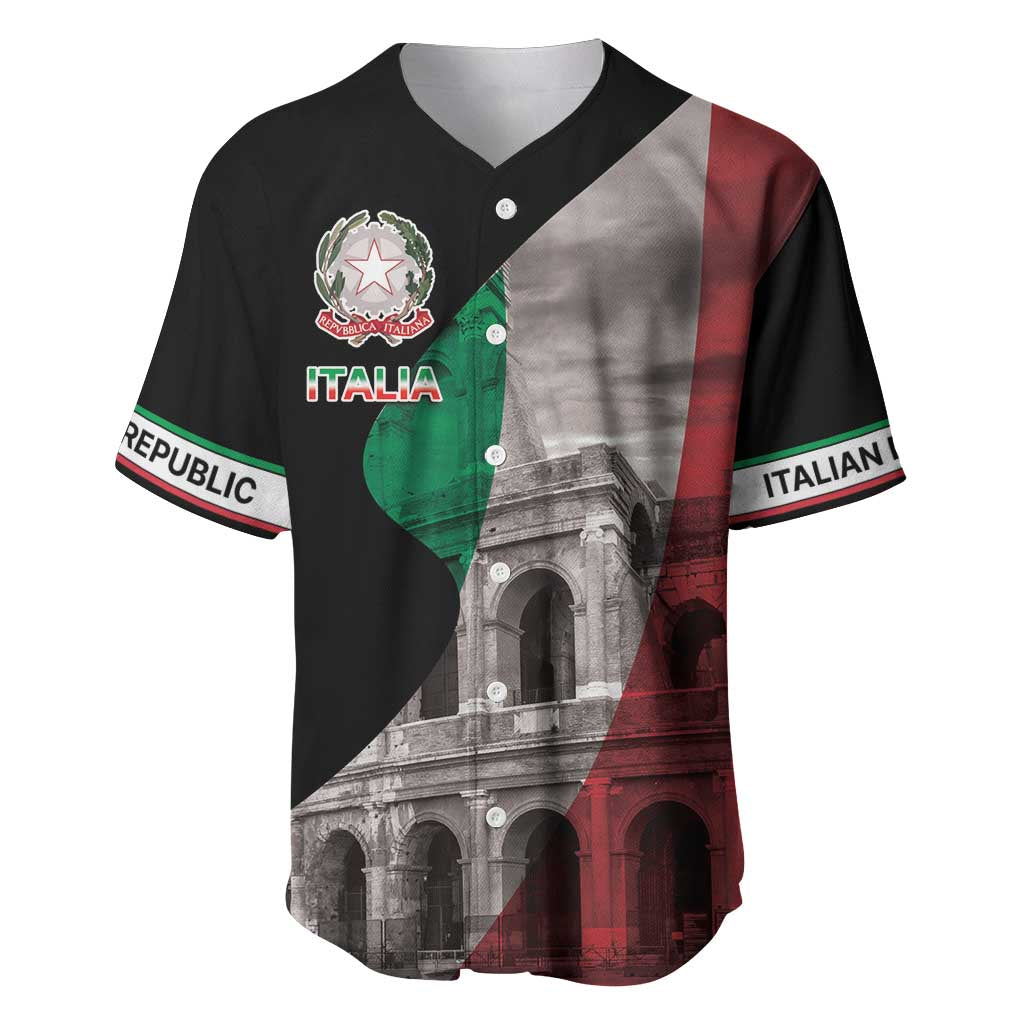Italian Republic The Pantheon Baseball Jersey Emblema della Repubblica Italiana