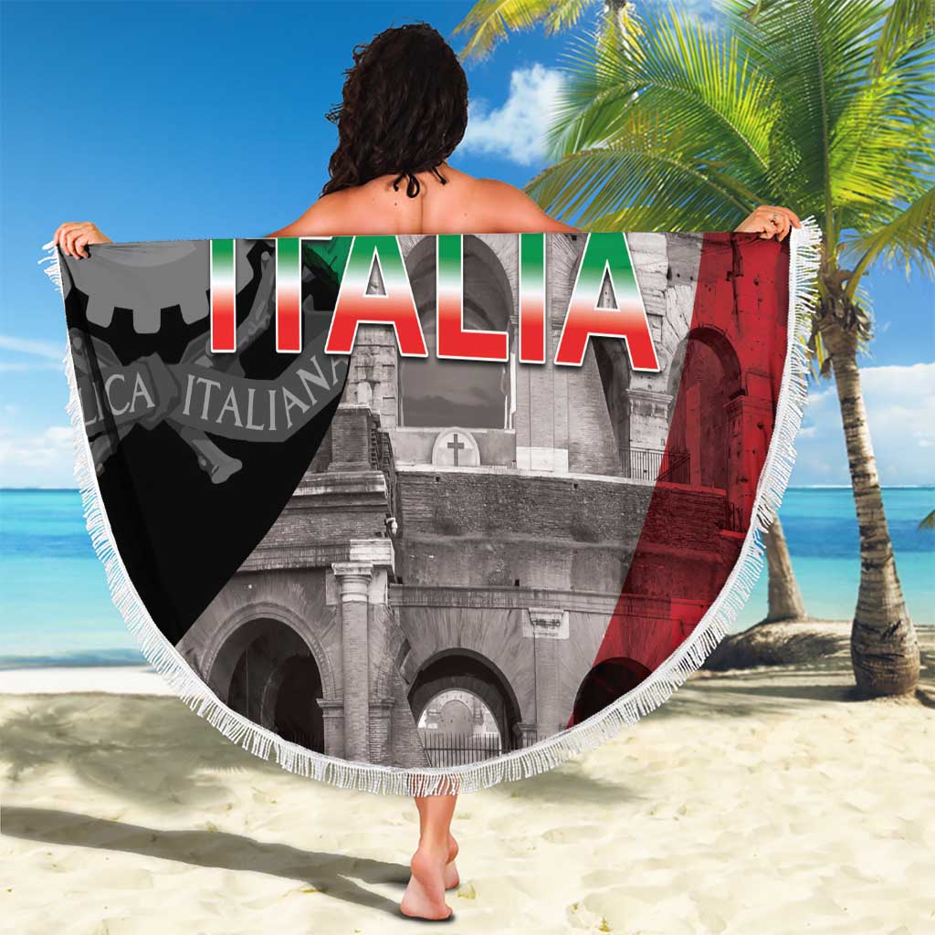 Italian Republic The Pantheon Beach Blanket Emblema della Repubblica Italiana