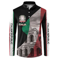Italian Republic The Pantheon Button Sweatshirt Emblema della Repubblica Italiana