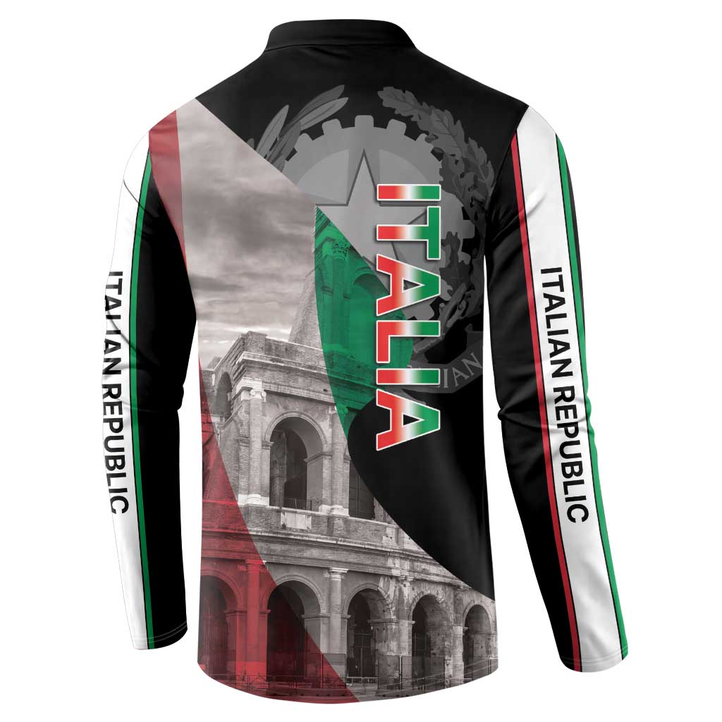 Italian Republic The Pantheon Button Sweatshirt Emblema della Repubblica Italiana
