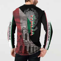 Italian Republic The Pantheon Button Sweatshirt Emblema della Repubblica Italiana
