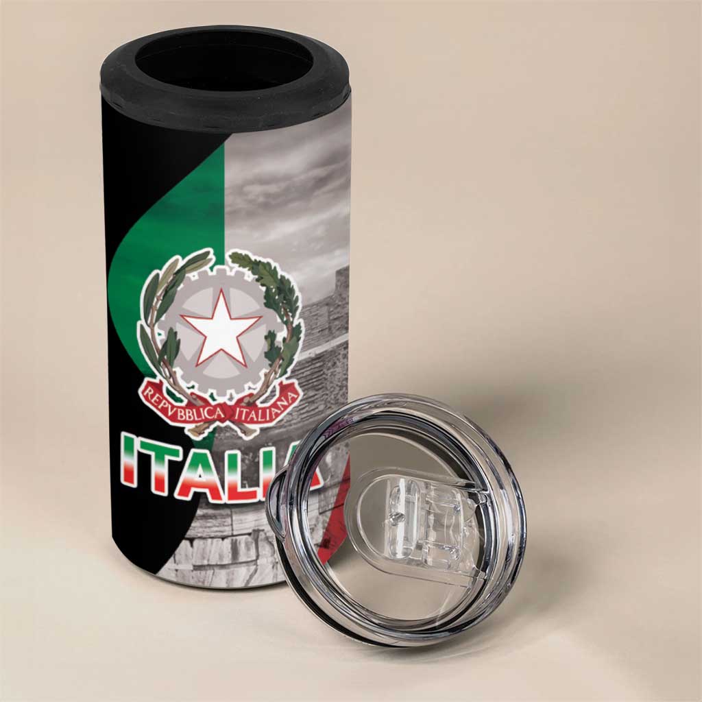 Italian Republic The Pantheon 4 in 1 Can Cooler Tumbler Emblema della Repubblica Italiana