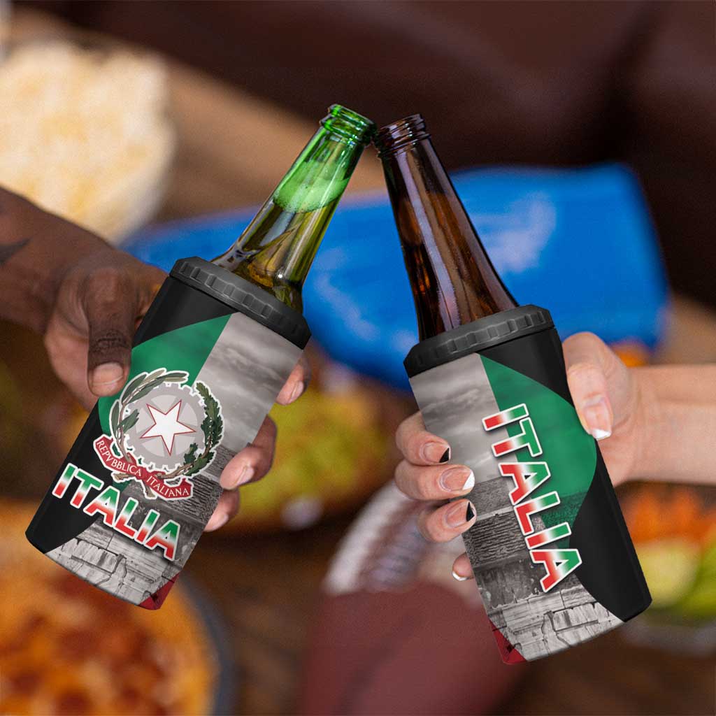 Italian Republic The Pantheon 4 in 1 Can Cooler Tumbler Emblema della Repubblica Italiana