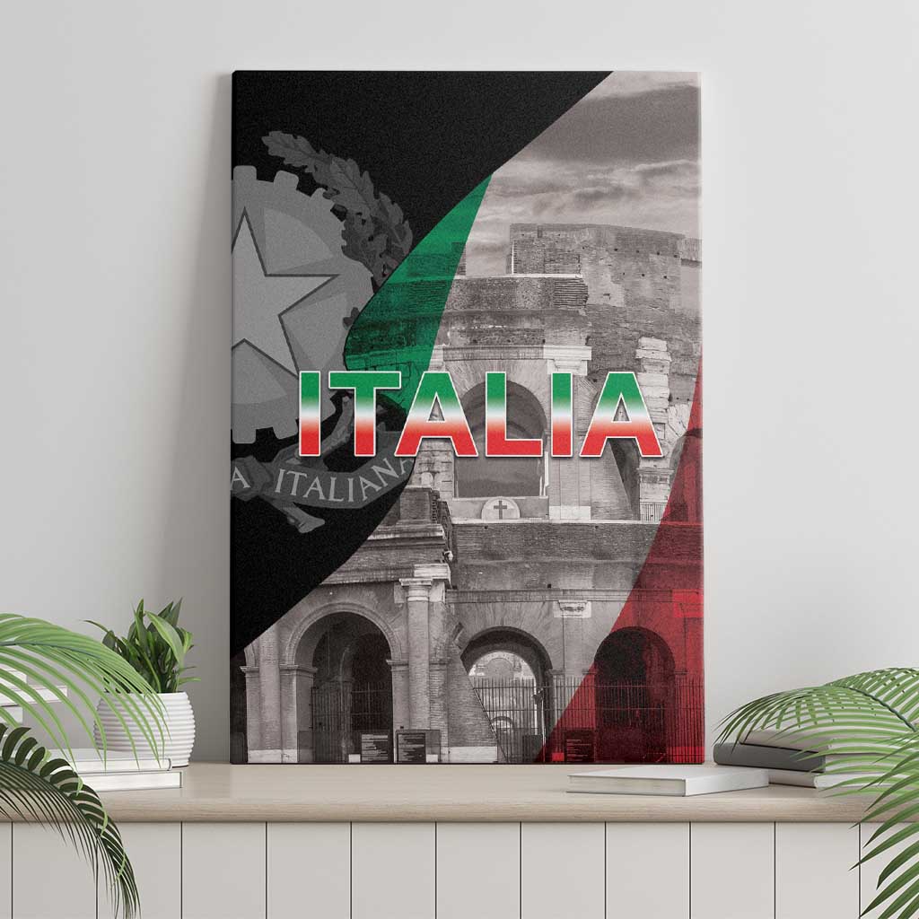 Italian Republic The Pantheon Canvas Wall Art Emblema della Repubblica Italiana