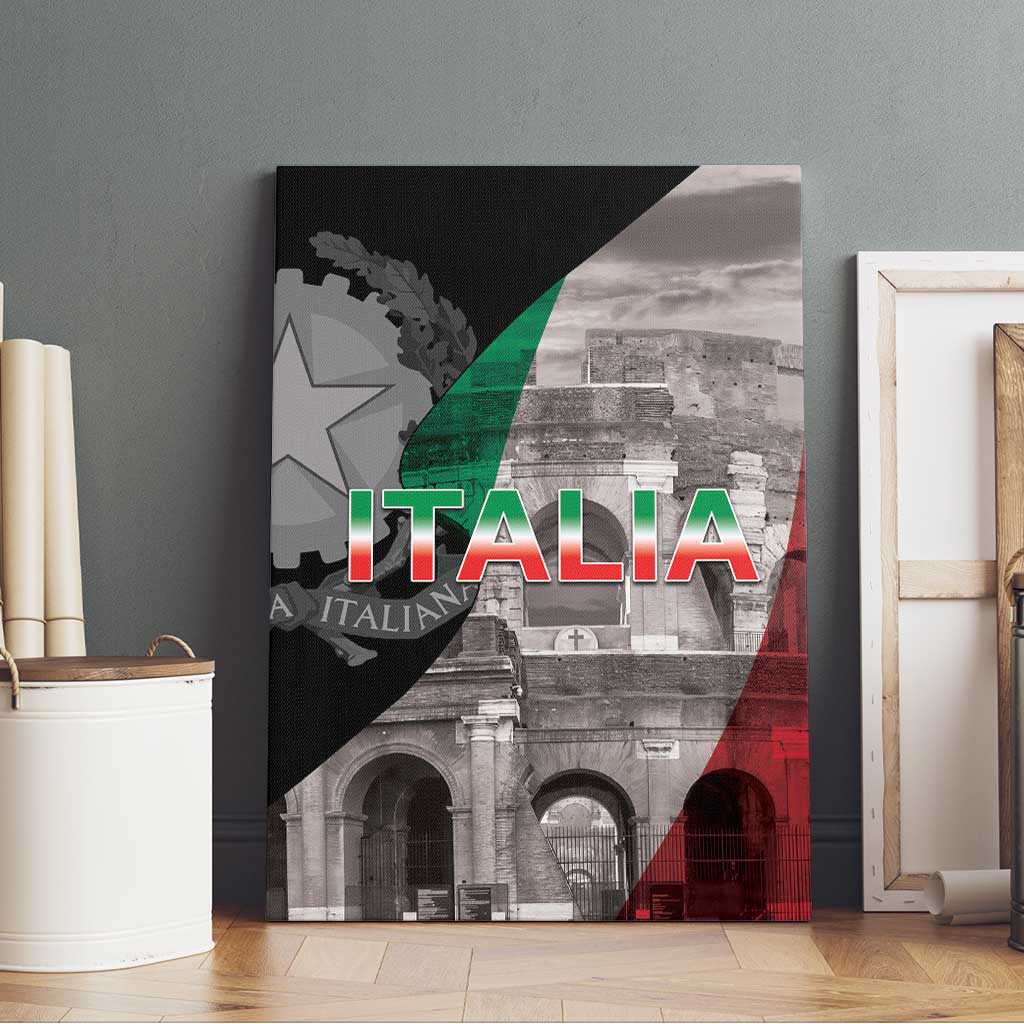 Italian Republic The Pantheon Canvas Wall Art Emblema della Repubblica Italiana