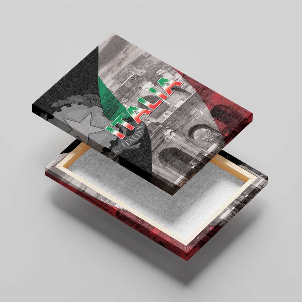 Italian Republic The Pantheon Canvas Wall Art Emblema della Repubblica Italiana