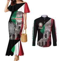 Italian Republic The Pantheon Couples Matching Mermaid Dress and Long Sleeve Button Shirt Emblema della Repubblica Italiana