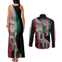 Italian Republic The Pantheon Couples Matching Tank Maxi Dress and Long Sleeve Button Shirt Emblema della Repubblica Italiana