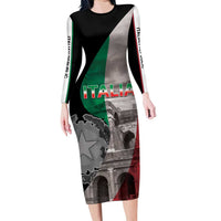 Italian Republic The Pantheon Family Matching Long Sleeve Bodycon Dress and Hawaiian Shirt Emblema della Repubblica Italiana