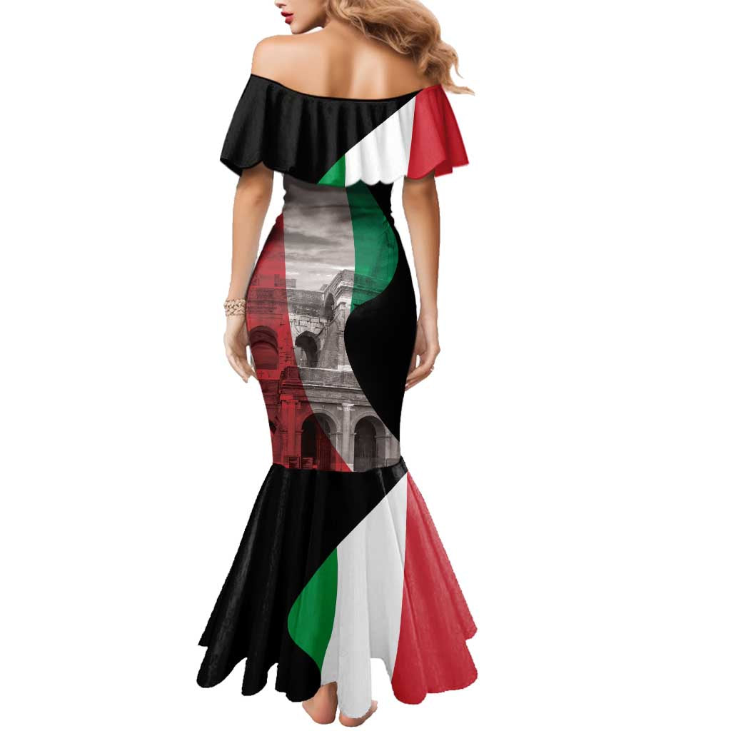 Italian Republic The Pantheon Family Matching Mermaid Dress and Hawaiian Shirt Emblema della Repubblica Italiana