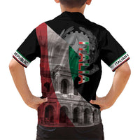 Italian Republic The Pantheon Family Matching Short Sleeve Bodycon Dress and Hawaiian Shirt Emblema della Repubblica Italiana