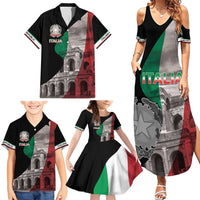 Italian Republic The Pantheon Family Matching Summer Maxi Dress and Hawaiian Shirt Emblema della Repubblica Italiana