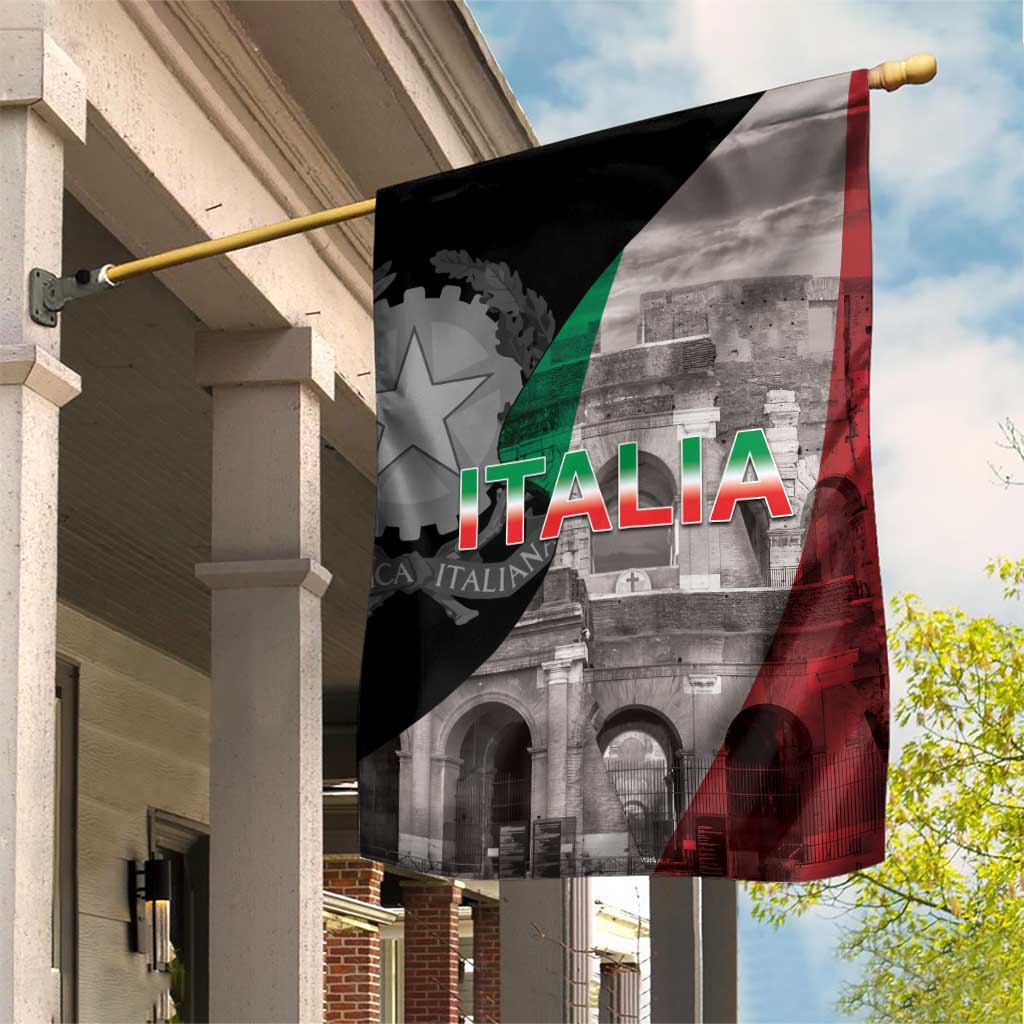 Italian Republic The Pantheon Garden Flag Emblema della Repubblica Italiana