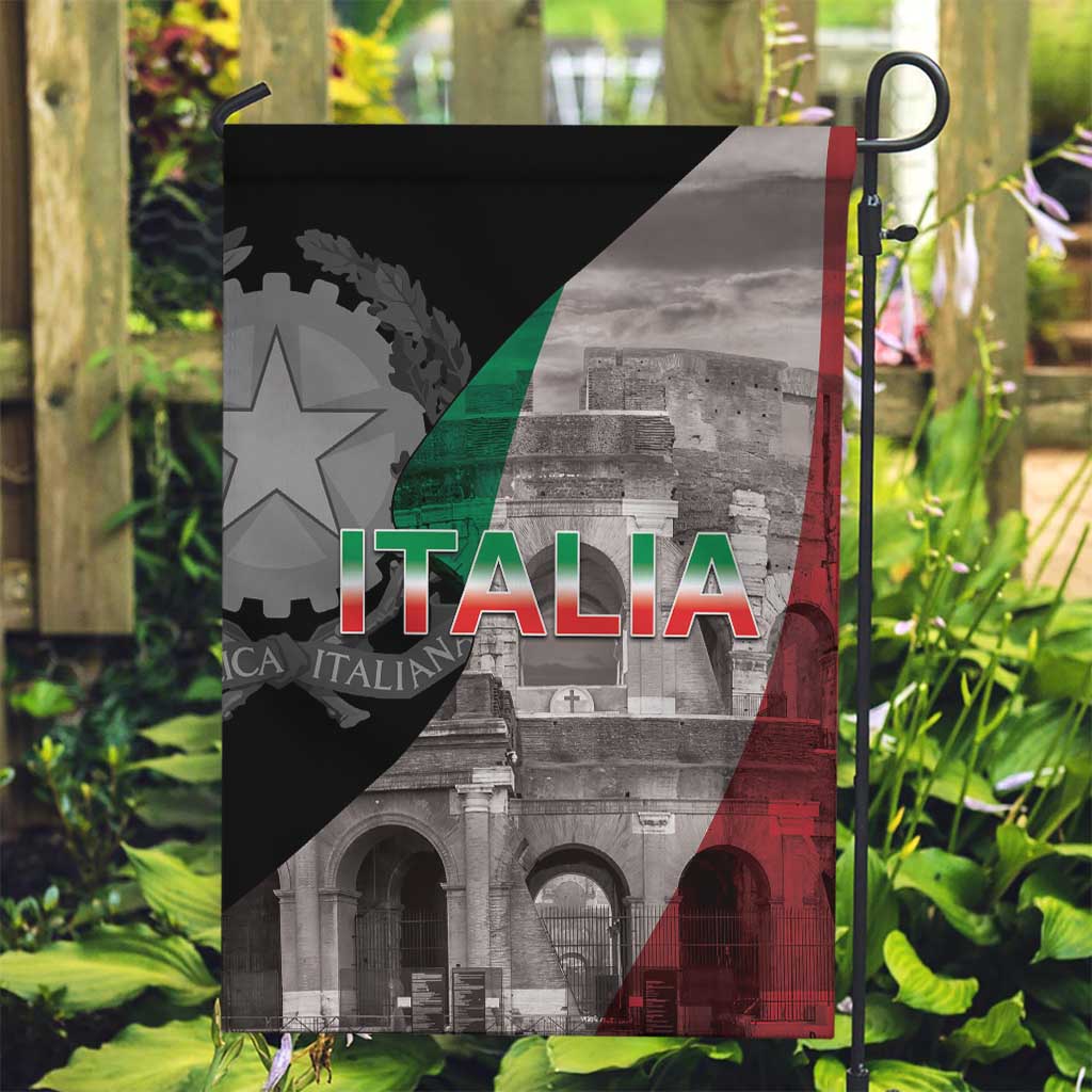 Italian Republic The Pantheon Garden Flag Emblema della Repubblica Italiana