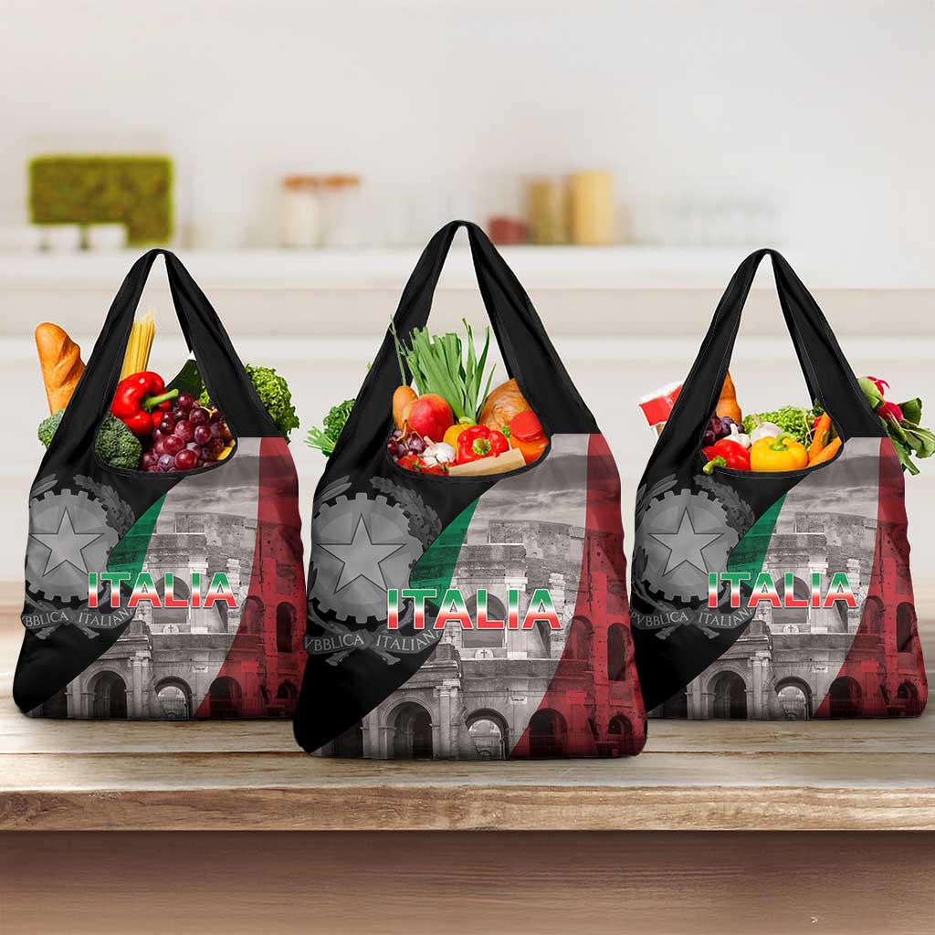 Italian Republic The Pantheon Grocery Bag Emblema della Repubblica Italiana