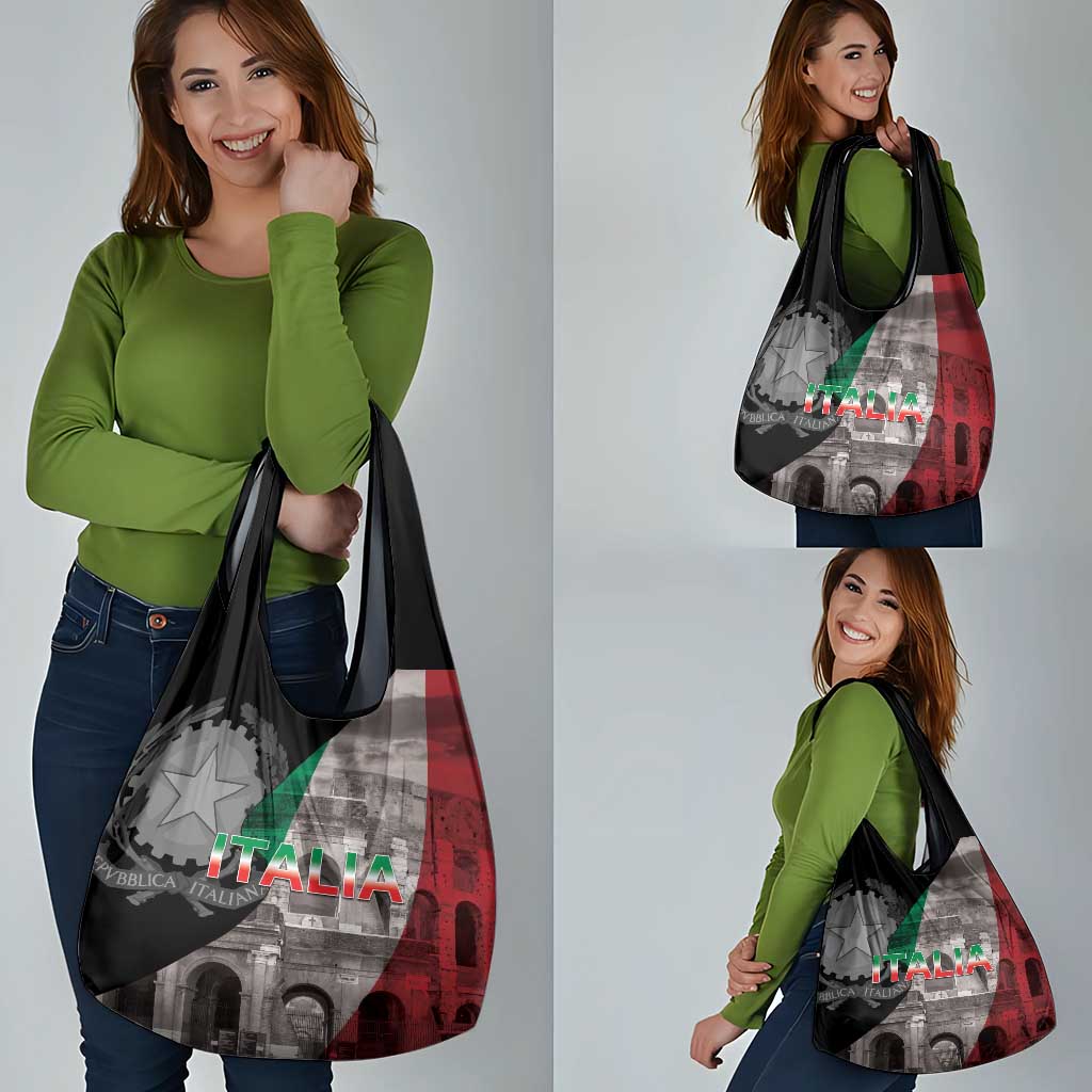 Italian Republic The Pantheon Grocery Bag Emblema della Repubblica Italiana