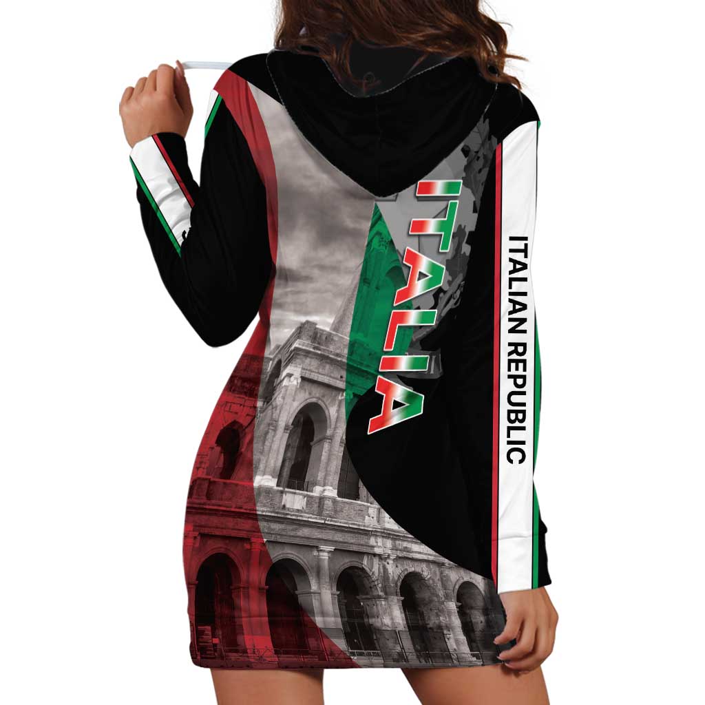 Italian Republic The Pantheon Hoodie Dress Emblema della Repubblica Italiana
