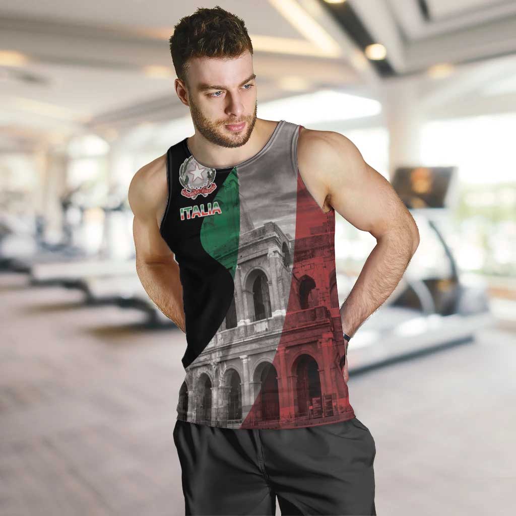 Italian Republic The Pantheon Men Tank Top Emblema della Repubblica Italiana