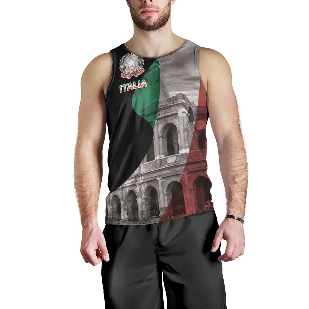 Italian Republic The Pantheon Men Tank Top Emblema della Repubblica Italiana