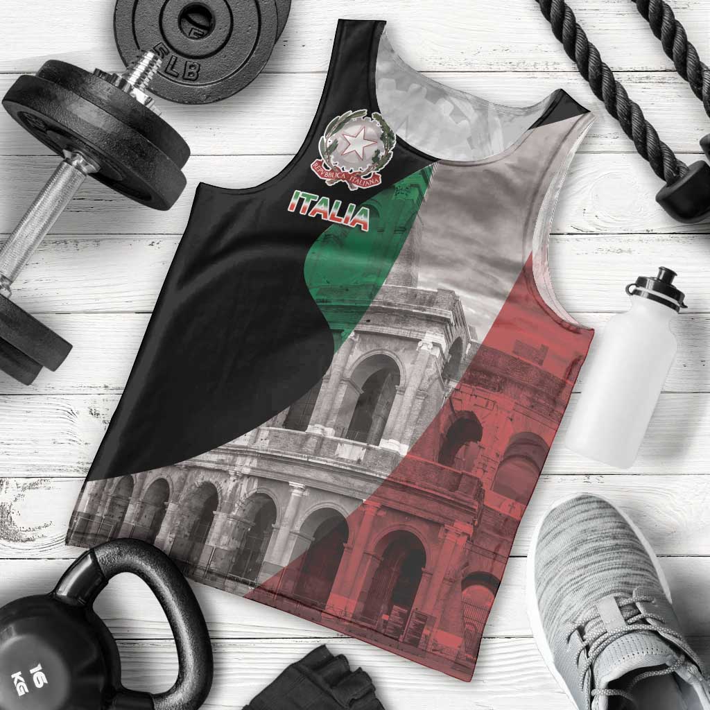 Italian Republic The Pantheon Men Tank Top Emblema della Repubblica Italiana