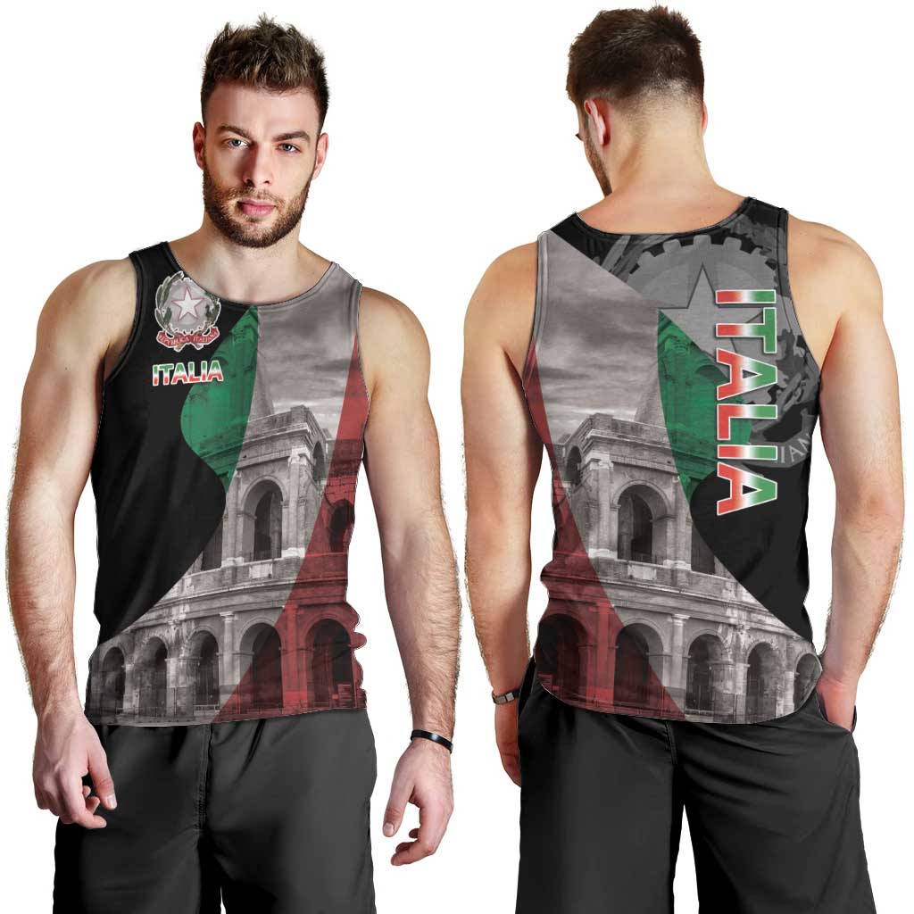 Italian Republic The Pantheon Men Tank Top Emblema della Repubblica Italiana