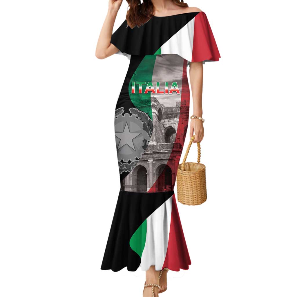 Italian Republic The Pantheon Mermaid Dress Emblema della Repubblica Italiana