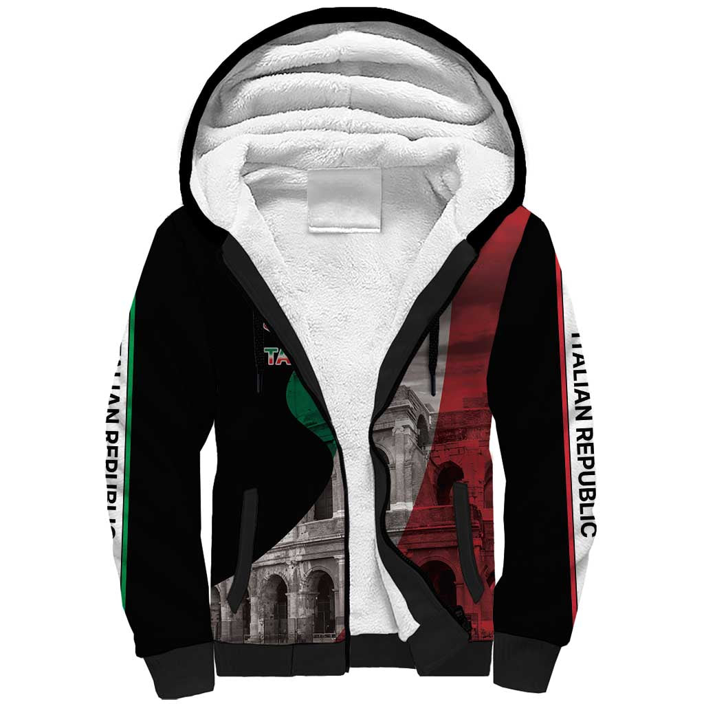 Italian Republic The Pantheon Sherpa Hoodie Emblema della Repubblica Italiana