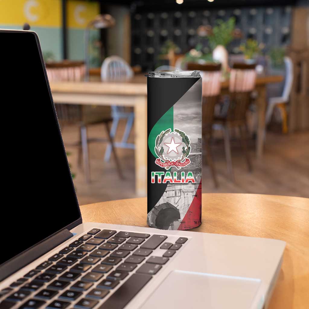 Italian Republic The Pantheon Skinny Tumbler Emblema della Repubblica Italiana