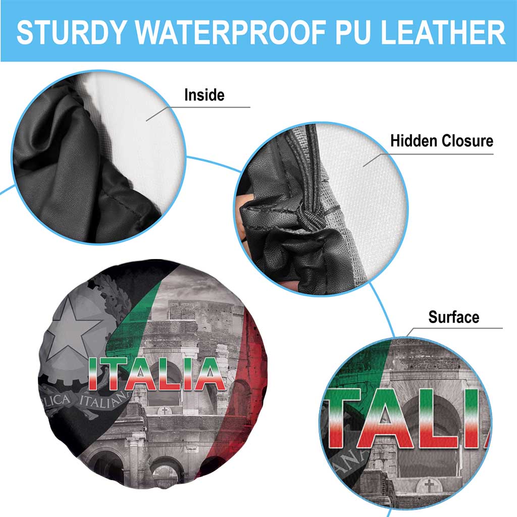 Italian Republic The Pantheon Spare Tire Cover Emblema della Repubblica Italiana