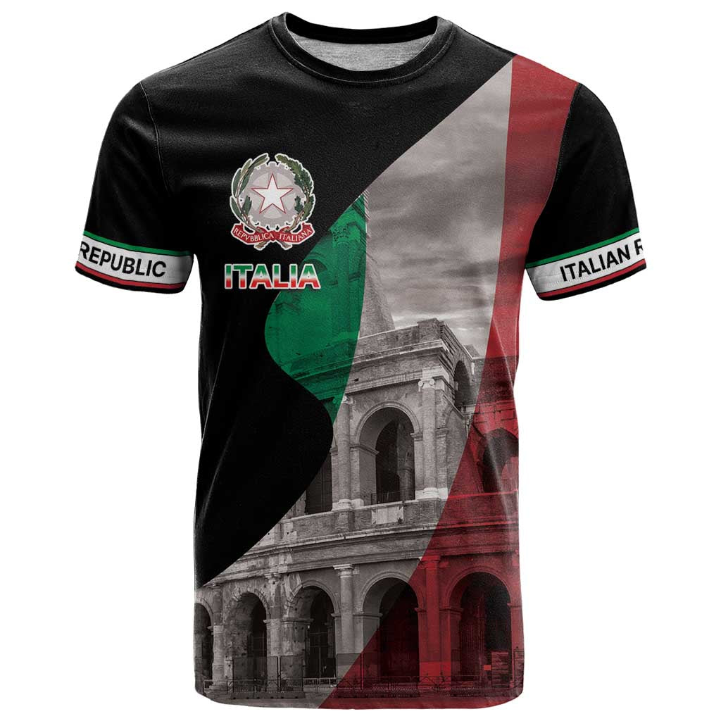 Italian Republic The Pantheon T Shirt Emblema della Repubblica Italiana