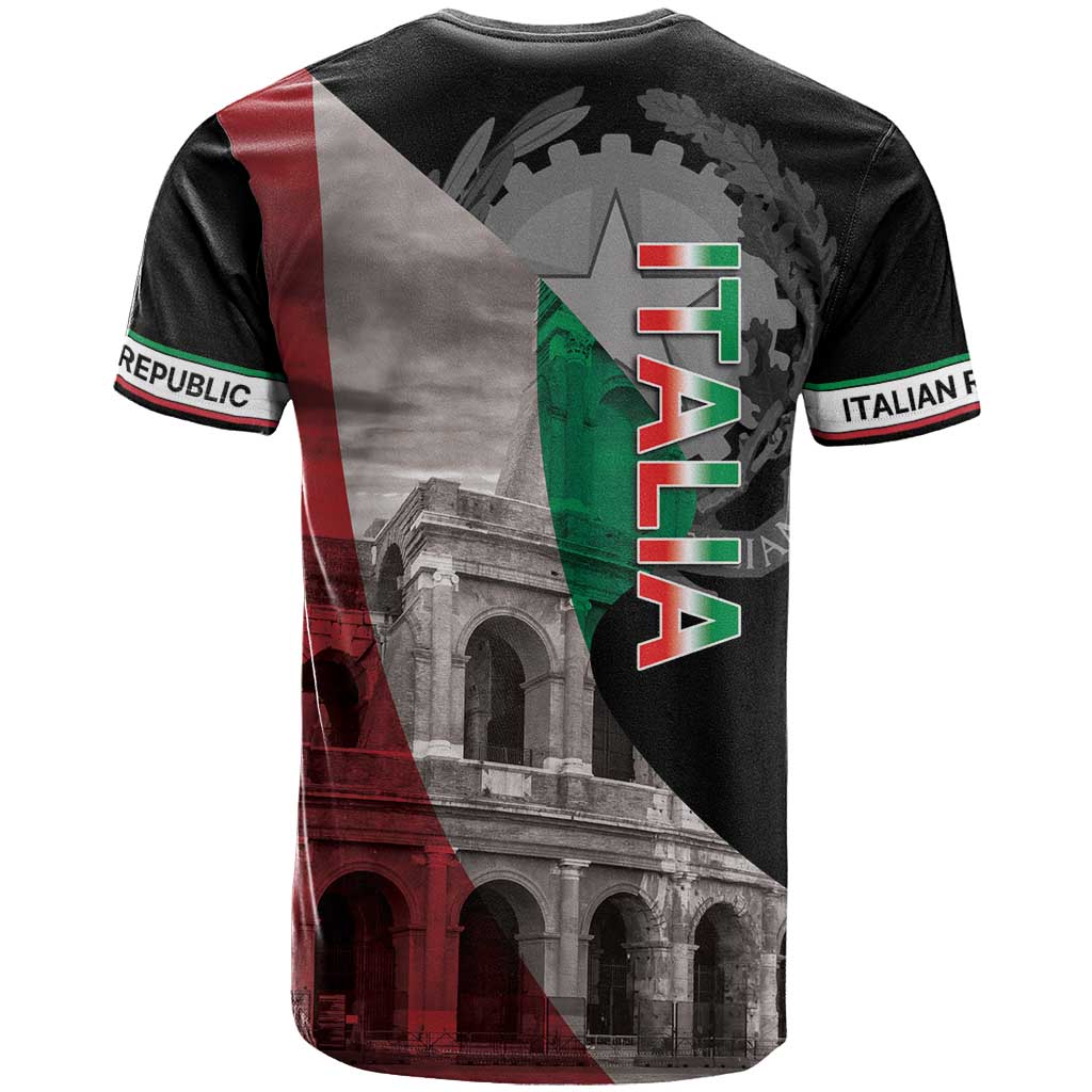 Italian Republic The Pantheon T Shirt Emblema della Repubblica Italiana
