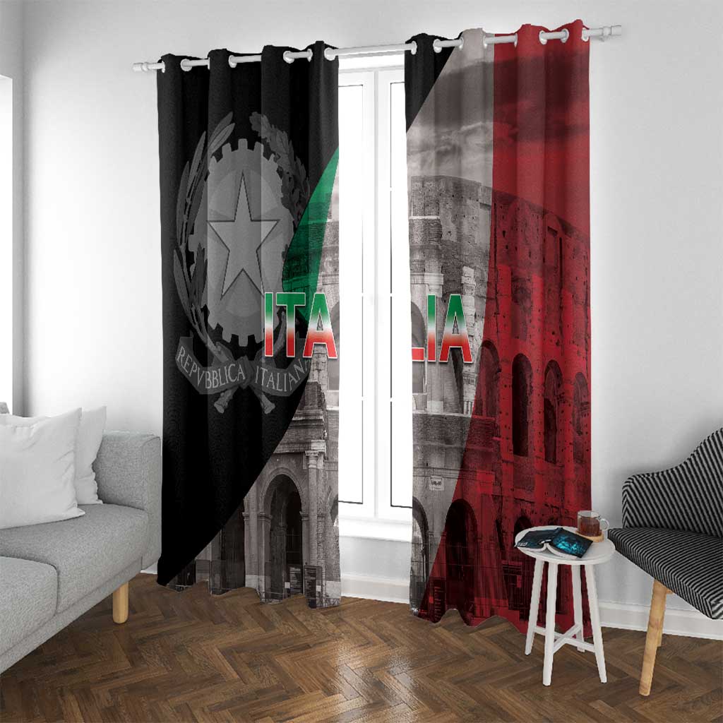 Italian Republic The Pantheon Window Curtain Emblema della Repubblica Italiana LT17 - Wonder Print Shop